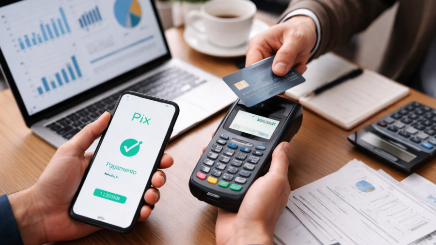 Pix avança nas empresas, mas cartão ainda domina: o que isso revela sobre gestão e estratégia financeira no Brasil