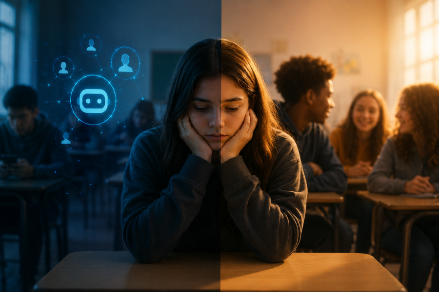 Solidão entre adolescentes cresce e leva jovens a buscar companhia na Inteligência Artificial