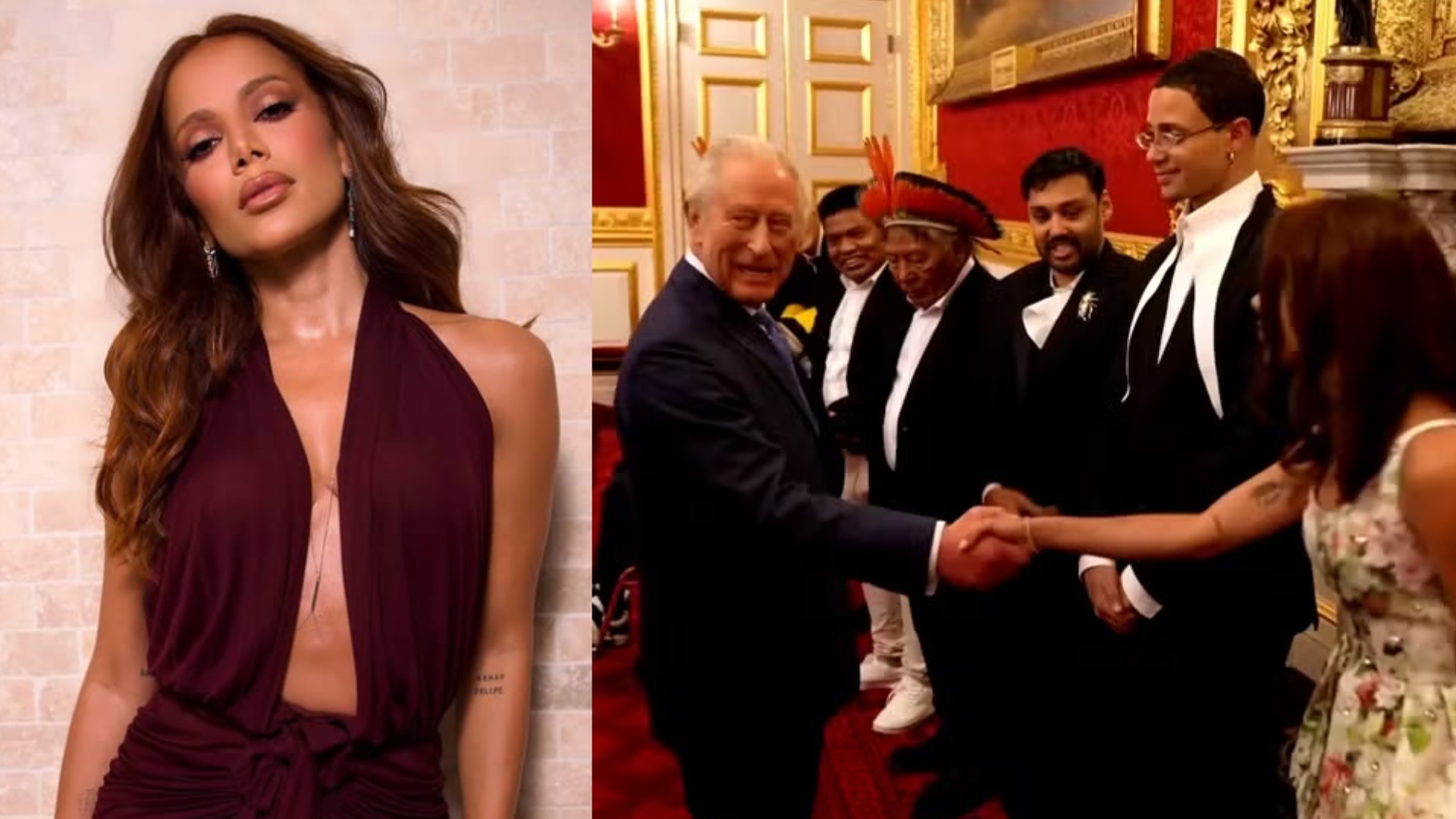 Anitta surpreende ao se encontrar com o Rei Charles III em Londres e faz apelo emocionante pela Amazônia