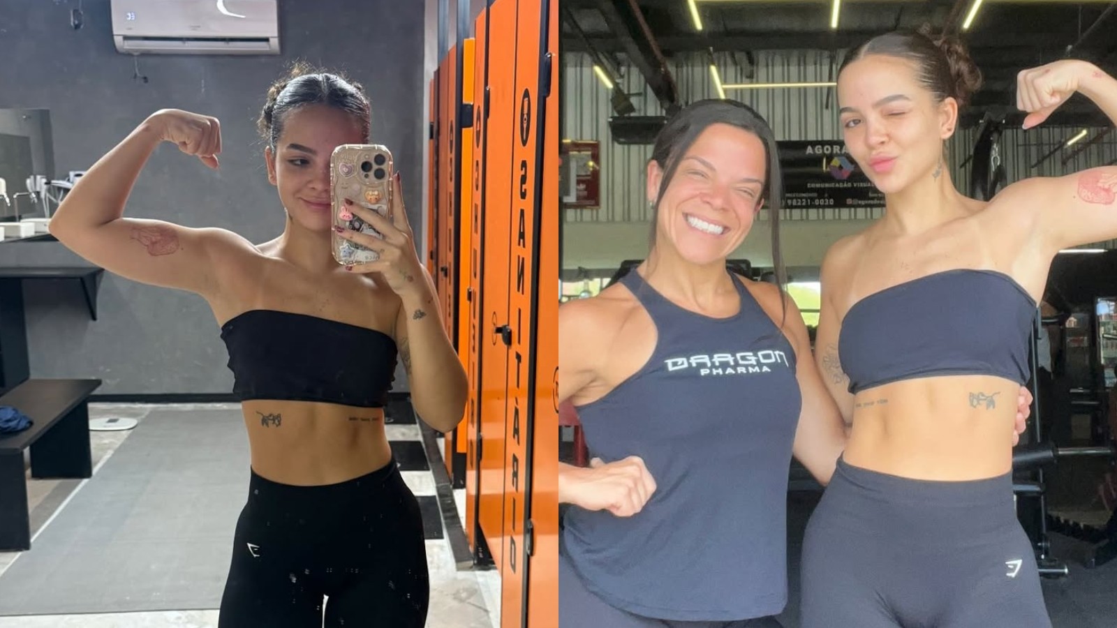 Mel Maia exibe corpo definido e impressiona com nova rotina de treinos na academia