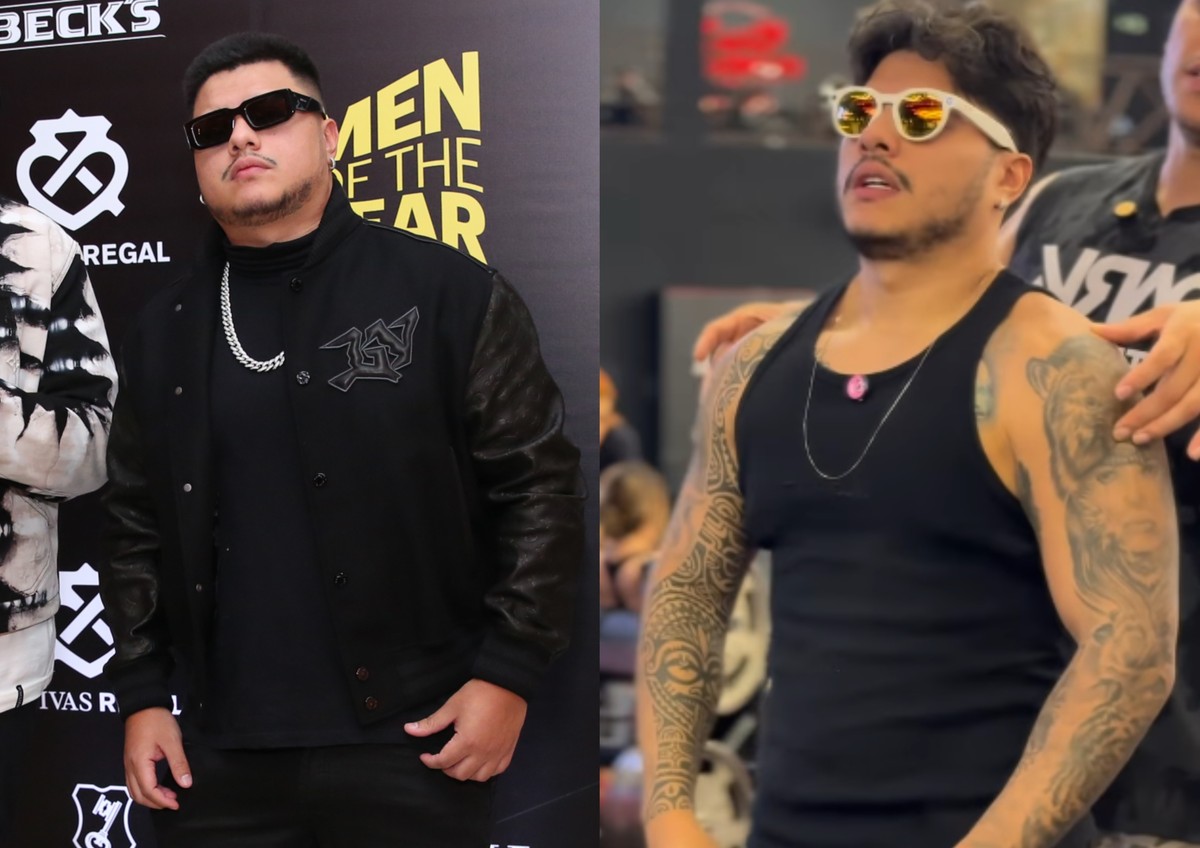 Mítico, do PodPah, perde 50 kg após se dedicar à academia; veja transformação