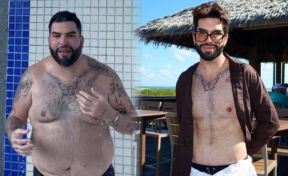 Cabeleireiro das famosas, Léo Silva mostra antes e depois após perder 55 kg