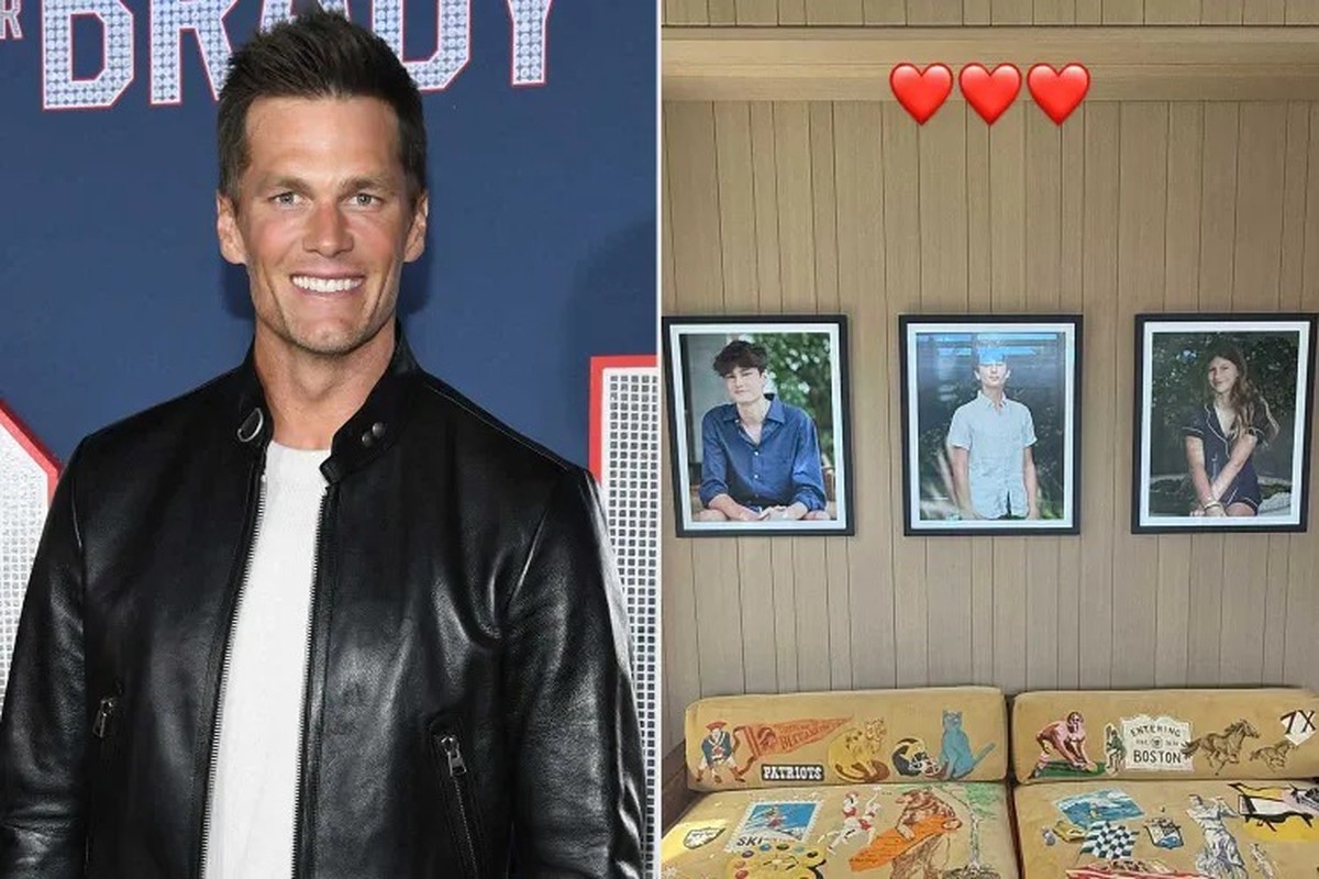 Tom Brady revela gesto carinhoso e cheio de criatividade para homenagear seus filhos em casa