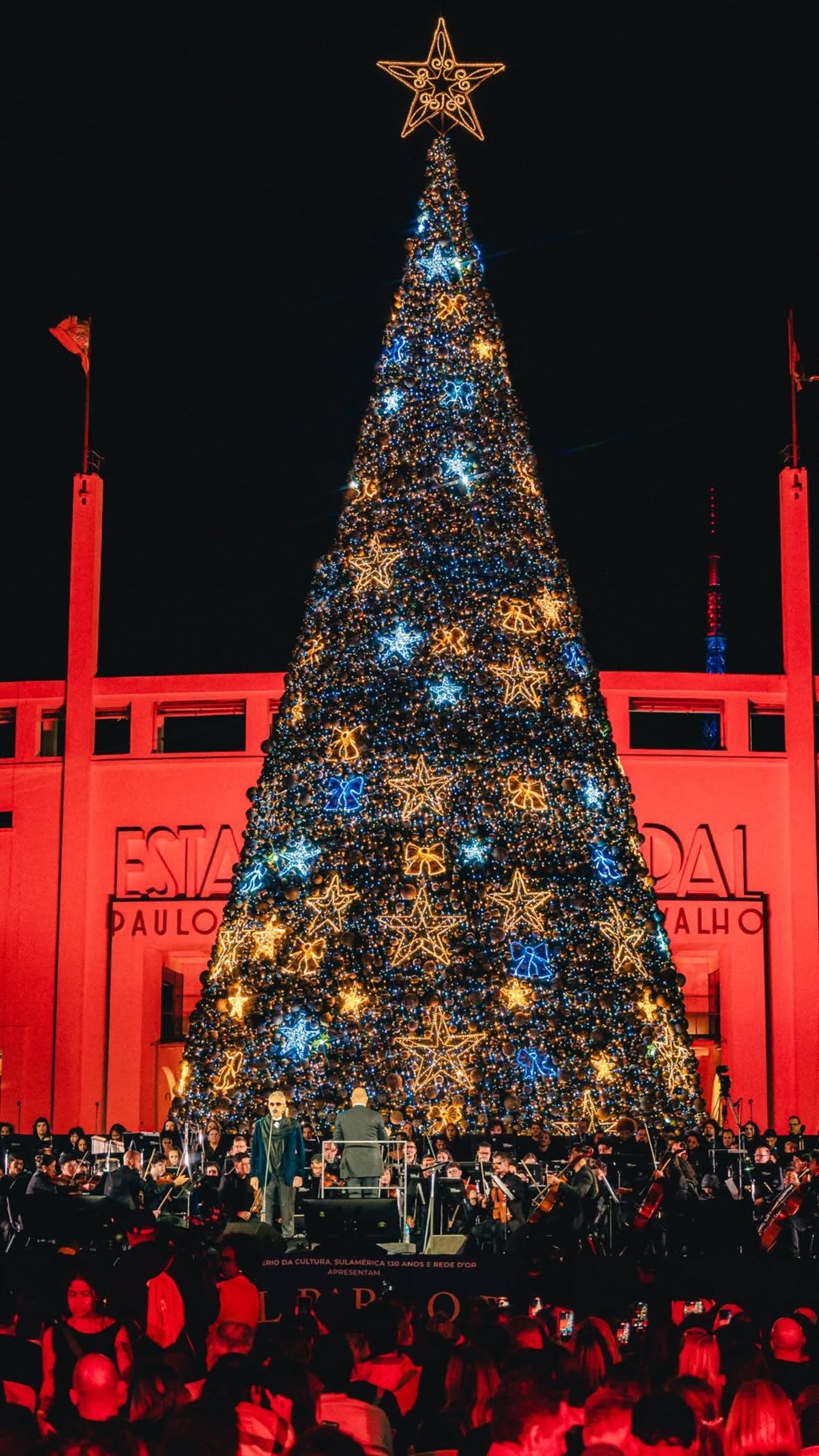 São Paulo ganha árvore de Natal de 21 metros na Praça Charles Miller; curiosidades