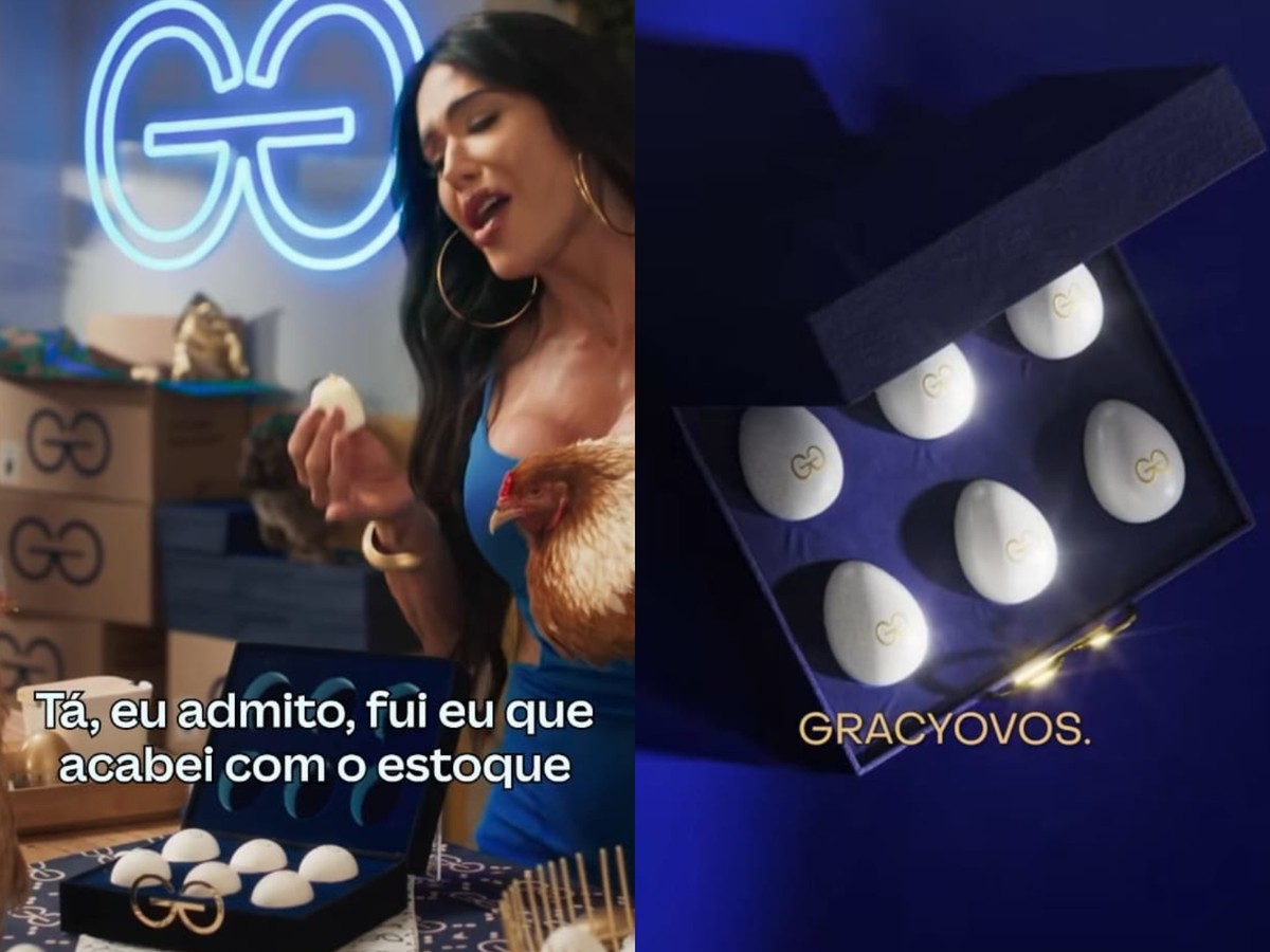 Gracyovos: ‘marca’ de ovos de Gracyanne Barbosa é campanha de marketing do Canva; entenda