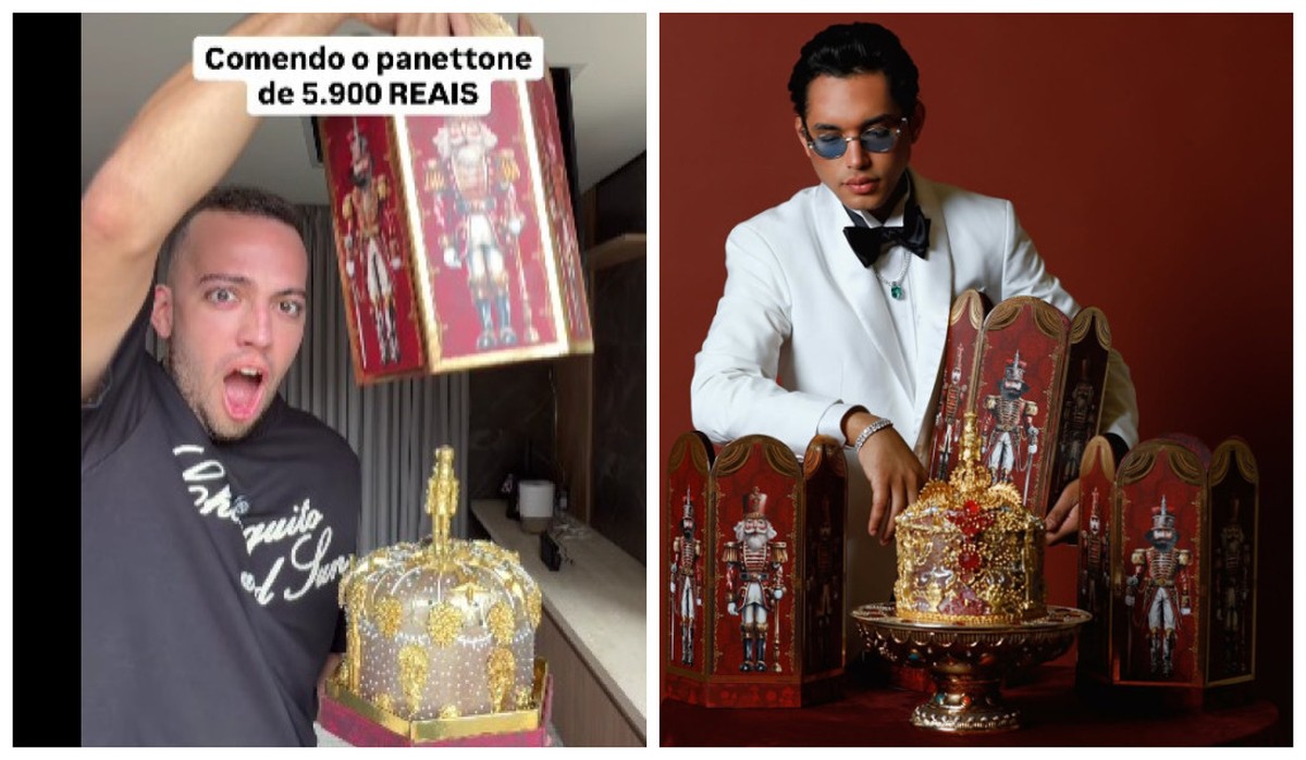 Panetone de R$ 6 mil? Confeiteiro por trás do doce viral explica preço e rebate críticas: 'Uma obra de arte'