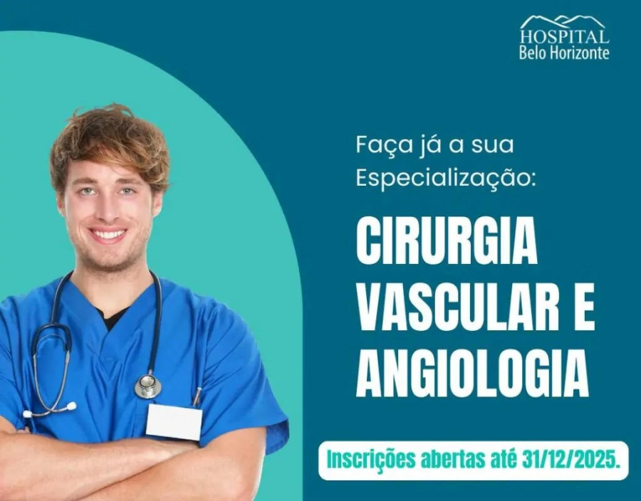Hospital Belo Horizonte abre inscrições para Especialização em Cirurgia Vascular e Angiologia